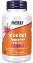 Now foods inositol capsules 500 mg 100 капсул, now инозітол 500 мг