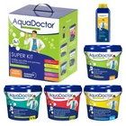 Набір хімії для басейну AquaDoctor 5 в 1 (Альгіцид, pH Minus, Хлор швидкої та повільної дії, Коагулянт)