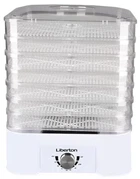 Сушарка овочів та фруктів Liberton LFD-5526P, White, 520W, механічне керування, об'єм 15л, 7+1 ярусів, висота 3см, діапазон температури 35-70C
