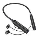 Наушники для спорта беспроводные шейные BOROFONE BE64 Perfect с микрофоном Bluetooth 5.3 до 120 часов Черные