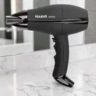 Фен MAGIO 2600 Вт для волосся чорний з концентратором, 2 швидкості, петля для підвішування (О55-GM)