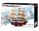 Конструктор корабль Фрегат ІХ-21 Model Bricks Sluban 1118 деталей