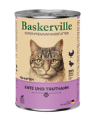 Вологий корм для кішок Baskerville Качка та індик 400 г