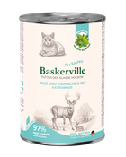 Влажный корм для кошек Baskerville Holistic Wild und Kaninchen Оленина с кроликом 400 г