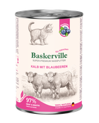 Вологий корм Baskerville Super Premium Kalb Mit Brlaubeeren Телятина з чорницею 400 г