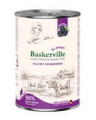 Вологий корм для собак Baskerville Super Premium Kalb Mit Brombeeren Телятина й ожина