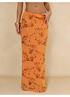 Юбка SHEIN L Оранжевый sz2412036373010332