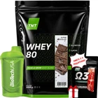 Протеин Target Nutrition Trend сывороточный WHEY 80 и омега 3 с шейкером
