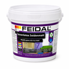 Фарба інтер’єрна латексна Feidal Innenlatex Seidenmatt шовковисто-матова миюча біла для стін і стелі 1л.
