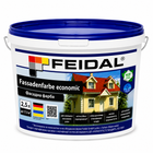 Фарба фасадна, Feidal Fassadenfarbe economic, матова, Біла, 2.5л.