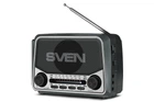 Портативный радиоприемник SVEN SRP-525 Grey FM/AM/SW с USB, microSD и фонариком
