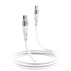 Кабель Proove Soft Silicone Type-C to Type-C 60W 3A 2m White