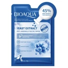 Тканевая маска для лица с экстрактом гиалуроновой кислоты Bioaqua Yeast Extract Anti-Wrinkle Facial Mask, 30 мл
