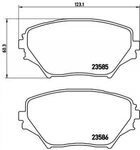 Комплект гальмівних колодок BREMBO P83055 Toyota Rav-4; Ford Explorer 0446542080, 04465YZZCS, 0446542070