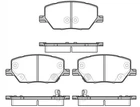 Гальмівні колодки REMSA 164002 Audi A6; Jeep RENEGADE (BU) 68273005AA, 77367282, 77367214