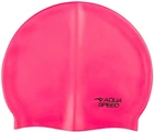 Шапочка для плавания AQUA SPEED Mono XL, силиконовая, розовая, универсальный размер OSFM (279-03)