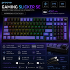 Бездротова механічна ігрова Bluetooth клавіатура формату 98% 98 клавіш компактна RGB-підсвічування UA/ENG USB 2.4ГГц Чорна