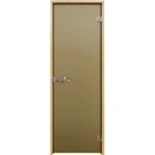 Скляна двері Tesli Aqua Bronze Sateen 800х2000 мм загартоване скло не прозора міжкімнатна
