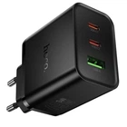 Сетевое зарядное устройство Hoco N75 GaN PD 65W / 3.25A USB+2Type-C для ноутбука с быстрой зарядкой Black