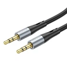 Аудіокабель НОСО UPA22 AUX silicone audio cable 1m. Black