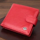Женский горизонтальный бумажник из натуральной кожи ST Leather красного цвета для карт (bg225fash55)