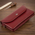Великий жіночий клатч із натуральної шкіри ST Leather бордового кольору з блискавкою (bg193fash18)