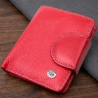 Жіночий вертикальний гаманець із натуральної шкіри з монетницею ST Leather Червоний (bg194fash53)