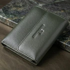 Стильный кошелек среднего размера из натуральной кожи ST Leather 23075 Зеленый