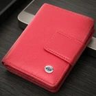 Яркий вертикальный женский кошелек из натуральной кожи с монетницей ST Leather Красный (bg227fash14)