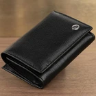Горизонтальне портмоне ST Leather із натуральної шкіри для карт чорного кольору (bg193fash31)