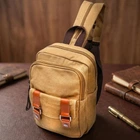 Удобная вертикальная сумка-рюкзак в стиле милитари Vintage Песочный из текстиля (bg221fash66)