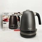 Чайник металевий Adler AD 1295 1.7л 1850Вт електричний з терморегулятором 40-100 ° С Gray
