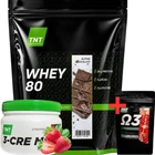 Протеин Target Nutrition Trend сывороточный WHEY 80 и омега 3 и креатин малат