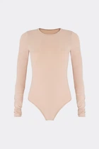 Жіноче бавовняне боді Giulia Body line 3307/010 L/XL Beige-beige