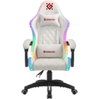 Крісло ігрове Defender Energy, Клас 4, 50мм, PU, RGB, біле (64557)