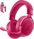 Ігрові бездротові навушники Mchose V9 Pro 7.1 Sound, Bluetooth, 2.4G Pink