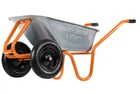 Тачка садово-строительная Mastertool D-22 двухколесная 85 л/230 кг колесо пневматическое с камерой PN 3.5х8 Ø 37 см подшипник 79-9846