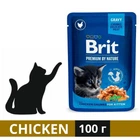 Вологий корм для кошенят Brit Premium Cat pouch Chicken Chunks for Kitten 85 г