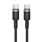 Кабель ACEFAST C22-03, Type-C to Type-C, 60W, 3A, 1.2m, Nylon Braid, Aluminum Alloy + TPE connectors, Black (6974316285137)