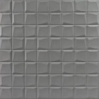 Декоративная самоклеящаяся 3D панель под кожу влагостойкая 600×600×6 мм для отделки стен и мебели и мебели Темно-Серый квадрат