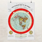 Постер Карта Глісона, пласка Земля, Alexander Gleason, Flat Earth Map (1892), A0 106×75 см (id6151)