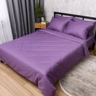 Комплект постільної білизни Moon&Star Satin Stripe Purple Dream Полуторний 143х210 наволочки 2х40х60 (MS-820017025)