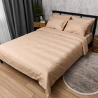 Комплект постельного белья Moon&Star Satin Stripe Cream Latte Евро 200х220 наволочки 2х40х60 (MS-820016880)