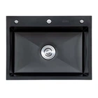 Мойка кухонная Insana EXTOR IB 6050 из нержавеющей стали 60х50х22 см ЧЕРНАЯ (А0059857)