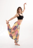 Штани-шаровари Алладіни (Афгані) з мотнею Vibrant Mandala RAO WEAR унісекс OneSize різнобарвний