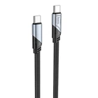 Кабель HOCO U119 Type-C to Type-C 60W, 1.2m, nylon, aluminum connectors, Black