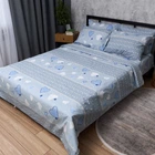 Комплект постельного белья Moon&Star Полуторный 143x210 наволочки 2x70x70 Pastel Love Бязь Gold Люкс (MS-820014822)