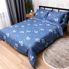 Комплект постільної білизни Moon&Star Полуторний 143x210 наволочки 2x70x70 Blue Garden Мікросатин Premium (MS-820015837)