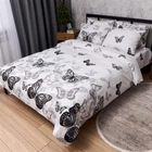 Комплект постельного белья Moon&Star Полуторный 143x210 наволочки 2x50x70 Silver Butterflies Ranforce Elite (MS-820016606)