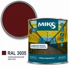Грунт-емаль 3в1 MIKS Вишнева RAL 3005 2,3кг